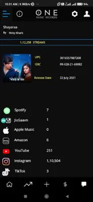 One Music Records Dashboard android App screenshot 6